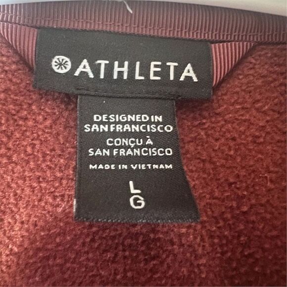 Athleta Triumph Women's Rust Color Zip-Up Hoodie Jacket Size Large Athleisure - Picture 4 of 7